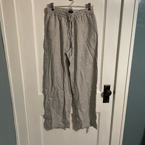 Linen J. Crew wide leg pants